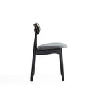 Manhattan Comfort Colbert and Rockaway Modern Industry Chic 9-Piece Dining Set in Black and Gray