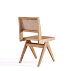 Manhattan Comfort Hamlet and Rockaway Modern Industry Chic 9-Piece Dining Set in Natural