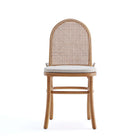 Manhattan Comfort Paragon and Rockaway Modern Industry Chic 9-Piece Dining Set in Oatmeal and Natural
