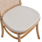 Manhattan Comfort Paragon and Rockaway Modern Industry Chic 9-Piece Dining Set in Oatmeal and Natural