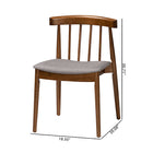 Baxton Studio Wyatt Mid-Century Modern Walnut Wood Dining Chair (Set of 2)