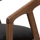 Baxton Studio Wendy Mid-Century Modern Black Velvet and Walnut Medium Brown Wood Finishing Dining Chair (Set of 2)