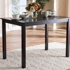 Baxton Studio Eveline Modern Espresso Brown Finished Wood 43-Inch Dining Table