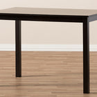 Baxton Studio Eveline Modern Espresso Brown Finished Wood 43-Inch Dining Table