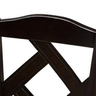 Baxton Studio Ruth Modern and Contemporary Beige Fabric Upholstered and Dark Brown Finished Dining Chair (Set of 2)