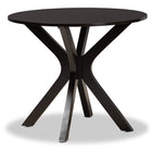 Baxton Studio Luise Modern and Contemporary Grey Fabric Upholstered and Dark Brown Finished Wood 5-Piece Dining Set