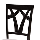 Baxton Studio Derya Modern Transitional Grey Fabric Upholstered and Dark Brown Finished Wood 5-Piece Dining Set