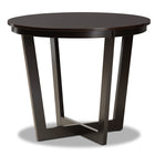 Baxton Studio Telma Modern and Contemporary Grey Fabric Upholstered and Dark Brown Finished Wood 5-Piece Dining Set