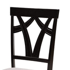 Baxton Studio Branca Modern and Contemporary Grey Fabric Upholstered and Dark Brown Finished Wood 5-Piece Dining Set