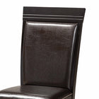 Baxton Studio Ancel Modern and Contemporary Dark Brown Faux Leather Upholstered and Dark Brown Finished Wood 5-Piece Dining Set