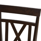 Baxton Studio Rosie Modern and Contemporary Dark Brown Faux Leather Upholstered Dining Chair (Set of 2)