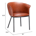 Zuo Garston Dining Chair Brown