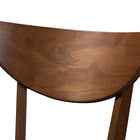 Baxton Studio Eline Mid-Century Modern Black Faux Leather Upholstered Walnut Finished Counter Stool (Set of 2)