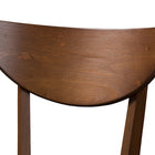 Baxton Studio Eline Mid-Century Modern Black Faux Leather Upholstered Walnut Finished Bar Stool (Set of 2)