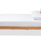 Baxton Studio Marana Modern and Rustic Natural Oak and Pine Finished Wood King Size Platform Bed