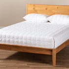 Baxton Studio Marana Modern and Rustic Natural Oak and Pine Finished Wood King Size Platform Bed