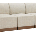 Zuo Christy Armless Chair Beige