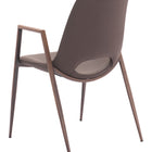 Zuo Desi Dining Chair (Set of 2) Brown & Walnut