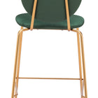 Zuo Odessa Counter Stool (Set of 2) Green & Gold