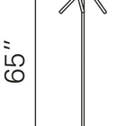 Zuo Garza Floor Lamp Brass