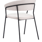 Zuo Josephine Dining Chair (Set of 2) Cream