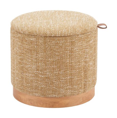 Zuo Fije Storage Ottoman Oat Yellow