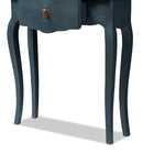 Baxton Studio Mazarine Classic and Provincial Blue Spruce Finished Console Table