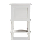 Baxton Studio Audrey Country Cottage Farmhouse White Finished 2-Drawer Nightstand