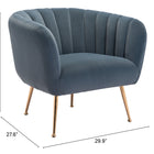 Zuo Deco Accent Chair Gray