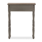 Baxton Studio Noemie Country Cottage Farmhouse Brown Finished 1-Drawer Console Table
