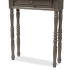 Baxton Studio Noemie Country Cottage Farmhouse Brown Finished 1-Drawer Console Table