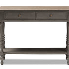 Baxton Studio Noemie Country Cottage Farmhouse Brown Finished 2-Drawer Console Table