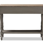 Baxton Studio Noemie Country Cottage Farmhouse Brown Finished 2-Drawer Console Table