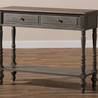 Baxton Studio Noemie Country Cottage Farmhouse Brown Finished 2-Drawer Console Table