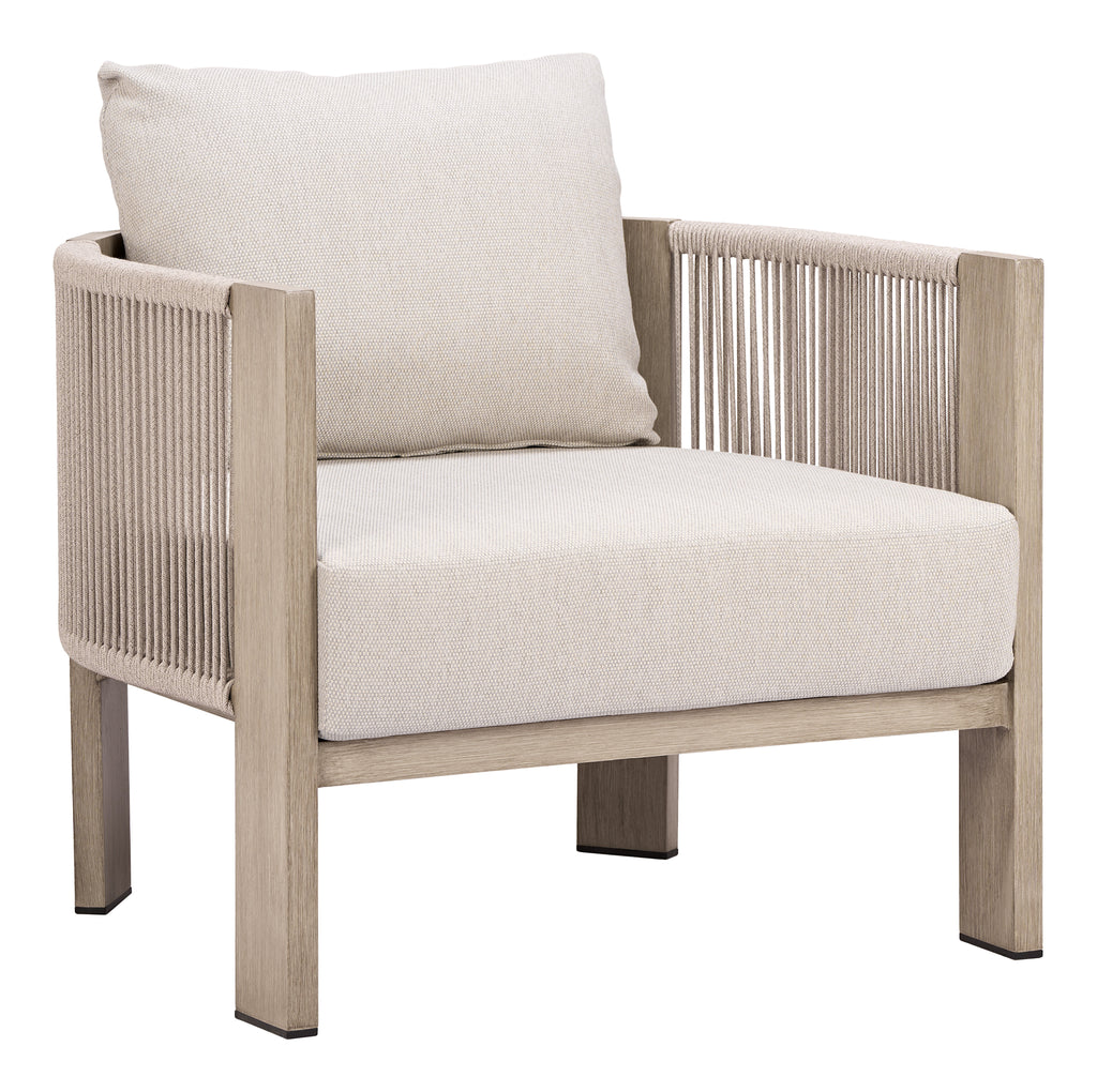 Zuo Sunlit Springs Accent Chair Gray