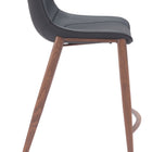 Zuo Magnus Barstool (Set of 2) Black & Walnut