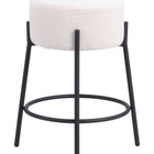 Zuo Blanche Counter Stool (Set of 2) Ivory