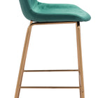 Zuo Tony Barstool Green & Gold