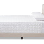 Baxton Studio Audrey Modern and Contemporary Light Beige Fabric Upholstered Full Size Bed
