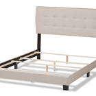 Baxton Studio Audrey Modern and Contemporary Light Beige Fabric Upholstered Full Size Bed