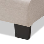 Baxton Studio Audrey Modern and Contemporary Light Beige Fabric Upholstered Full Size Bed