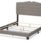 Baxton Studio Vivienne Modern and Contemporary Light Grey Fabric Upholstered Full Size Bed