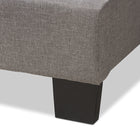Baxton Studio Vivienne Modern and Contemporary Light Grey Fabric Upholstered Full Size Bed