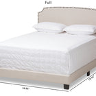 Baxton Studio Odette Modern and Contemporary Light Beige Fabric Upholstered King Size Bed