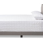 Baxton Studio Odette Modern and Contemporary Light Grey Fabric Upholstered King Size Bed
