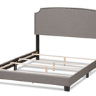 Baxton Studio Odette Modern and Contemporary Light Grey Fabric Upholstered King Size Bed