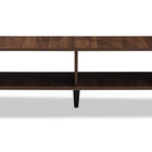 Baxton Studio Pierre Mid-Century Modern Brown and Dark Grey Finished Wood Coffee Table