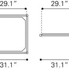 Zuo Zuo Adjustable Shelf Light Gray