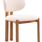 Zuo Rosetta Dining Chair (Set of 2) Beige & Walnut