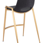 Zuo Desi Counter Stool (Set of 2) Black & Gold